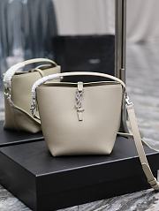 YSL Le 37 Small In Shiny Leather 749036 Seasalt Color Size 17 X 20 X 13 CM - 1