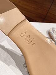 Dior Dway Slide Gray Toile de Jouy Embroidered Cotton - 3