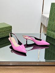 Gucci Signoria Slingback Pump 782832 Pink Patent 4.5cm - 3