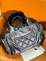 Chanel Large Bowling Bag Nylon & Silver-Tone Metal Black AS4364 Size 16 × 35 × 20 cm - 5