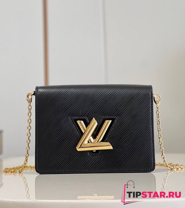 Louis Vuitton M68750 Twist Belt Chain Pouch Black Size 19 x 13.5 x 4.2 cm - 1