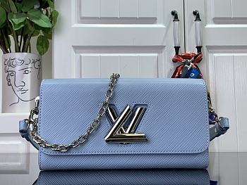 Louis Vuitton M24566 Twist West Candy Blue Size 23.5 x 12 x 7 cm