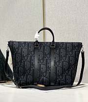 Dior Weekender 40 Bag Black Maxi Dior Oblique Jacquard Size 40 x 33 x 22.5 cm - 1