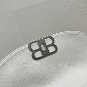 Balenciaga Women's BB Soft Small Flap Bag In Optic White Size 23x14x3 cm - 5