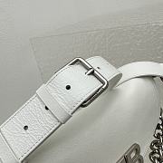Balenciaga Women's BB Soft Small Flap Bag In Optic White Size 23x14x3 cm - 4