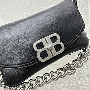 Balenciaga Women's BB Soft Small Flap Bag In Black Size 23x14x3 cm - 2