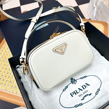 Prada Odette Leather Mini-bag White Size 13x18x6 cm