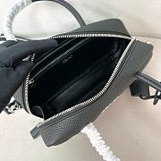 Prada Leather Top-Handle Bag Black Size 24x12x8 cm - 2