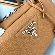 Prada Leather Top-Handle Bag Brown Size 24x12x8 cm - 4