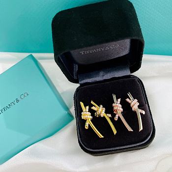 Tiffany Knot Earrings Gold/Rose Gold