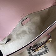 Gucci Horsebit 1955 Small Shoulder Bag 735178 Pink Leather Size 24x13x5.5 cm - 3