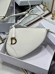Dior Saddle Shoulder Pouch Latte Goatskin Size 20 x 15 x 4 cm - 1