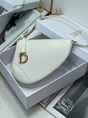 Dior Saddle Shoulder Pouch Latte Goatskin Size 20 x 15 x 4 cm - 4