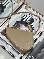 Dior Saddle Shoulder Pouch Biscuit Beige Goatskin Size 20 x 15 x 4 cm - 4