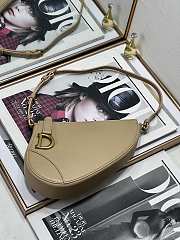 Dior Saddle Shoulder Pouch Biscuit Beige Goatskin Size 20 x 15 x 4 cm - 5