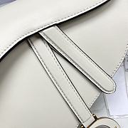 Dior Saddle Bag with Strap Dusty Ivory Smooth Calfskin Size 25.5 x 20 x 6.5 cm - 3