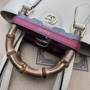 Gucci Diana Small Tote Bag White ‎750396 Size 22 x 20.5 x 11.5cm - 4