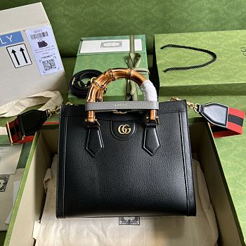 Gucci Diana Small Tote Bag Black 702721 Size 27x24x11 cm