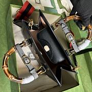 Gucci Diana Small Tote Bag Black 702721 Size 27x24x11 cm - 5