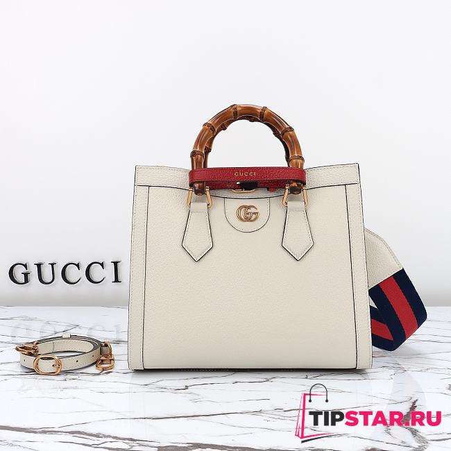 Gucci Diana Small Tote Bag White 702721 Size 27x24x11 cm - 1