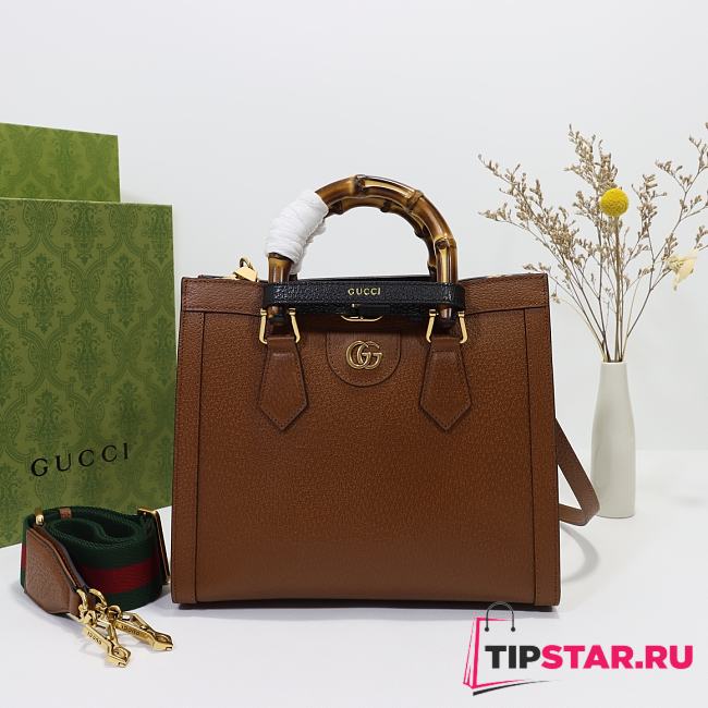Gucci Diana Small Tote Bag Brown 702721 Size 27x24x11 cm - 1