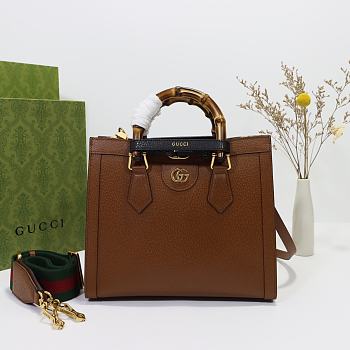 Gucci Diana Small Tote Bag Brown 702721 Size 27x24x11 cm