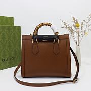 Gucci Diana Small Tote Bag Brown 702721 Size 27x24x11 cm - 4