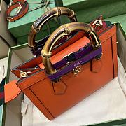 Gucci Diana Small Tote Bag Orange 702721 Size 27x24x11 cm - 5