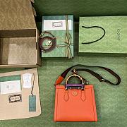 Gucci Diana Small Tote Bag Orange 702721 Size 27x24x11 cm - 4