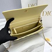 Miss Dior Top Handle Bag Pastel Yellow Cannage Lambskin M0997 Size 24 x 14 x 7.5 cm - 3