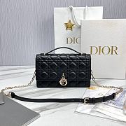 Miss Dior Top Handle Bag Black Cannage Lambskin M0997 Size 24 x 14 x 7.5 cm - 1