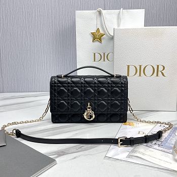 Miss Dior Top Handle Bag Black Cannage Lambskin M0997 Size 24 x 14 x 7.5 cm