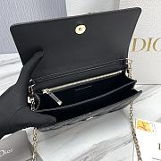 Miss Dior Top Handle Bag Black Cannage Lambskin M0997 Size 24 x 14 x 7.5 cm - 4