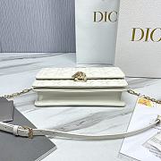 Miss Dior Top Handle Bag Latte Cannage Lambskin M0997 Size 24 x 14 x 7.5 cm - 2