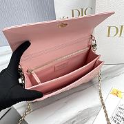 Miss Dior Top Handle Bag Pink Cannage Lambskin M0997 Size 24 x 14 x 7.5 cm - 3