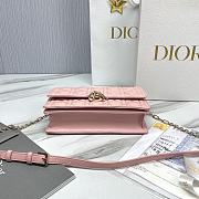 Miss Dior Top Handle Bag Pink Cannage Lambskin M0997 Size 24 x 14 x 7.5 cm - 4