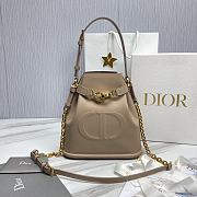 Medium C'est Dior Bag Warm Taupe CD-Embossed Calfskin Size 24 x 25.5 x 10 cm - 1