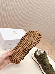 C'est Dior Sneaker Khaki Suede Calfskin and Mesh - 3
