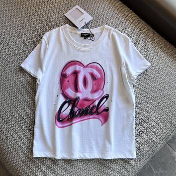 Chanel T-Shirt Cotton White P74383
