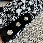 Chanel Jacket Embroidered Velvet Black, White & Silver P74349 - 4