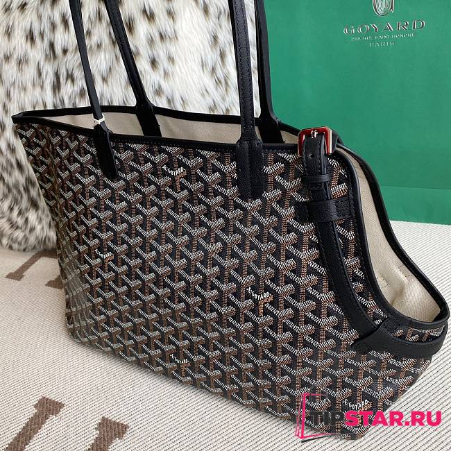 Goyard Pet Carrier Chien Gris Bag Black Size 27 x 15 x 33.5 cm - 1