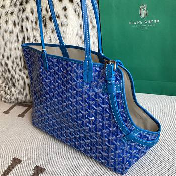 Goyard Pet Carrier Chien Gris Bag Blue Size 27 x 15 x 33.5 cm