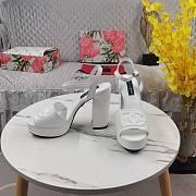 Dolce&Gabbana Calfskin Platform Sandals White - 2