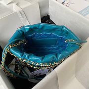 Chanel 22 Mini Handbag Blue AS3980 Size 20 × 19 × 6 cm - 2