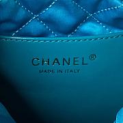 Chanel 22 Mini Handbag Blue AS3980 Size 20 × 19 × 6 cm - 3
