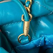 Chanel 22 Mini Handbag Blue AS3980 Size 20 × 19 × 6 cm - 4