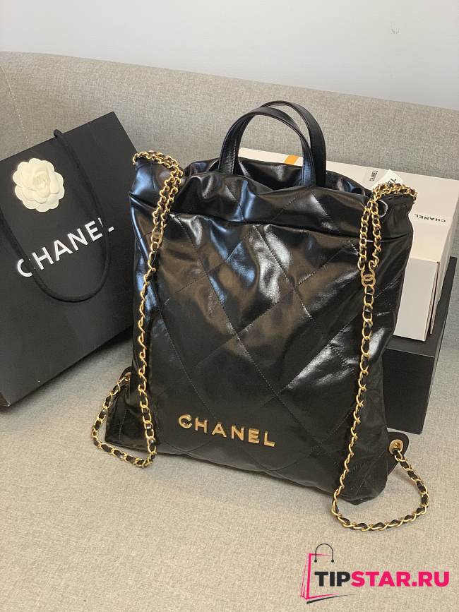 Chanel Large Backpack Chanel 22 Black AS3313 Size 51 × 40 × 9 cm - 1