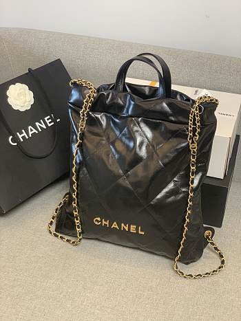 Chanel Large Backpack Chanel 22 Black AS3313 Size 51 × 40 × 9 cm