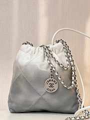 Chanel 22 Mini Handbag White & Silver AS3980 Size 20 × 19 × 6 cm - 4