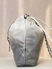 Chanel 22 Mini Handbag White & Silver AS3980 Size 20 × 19 × 6 cm - 2
